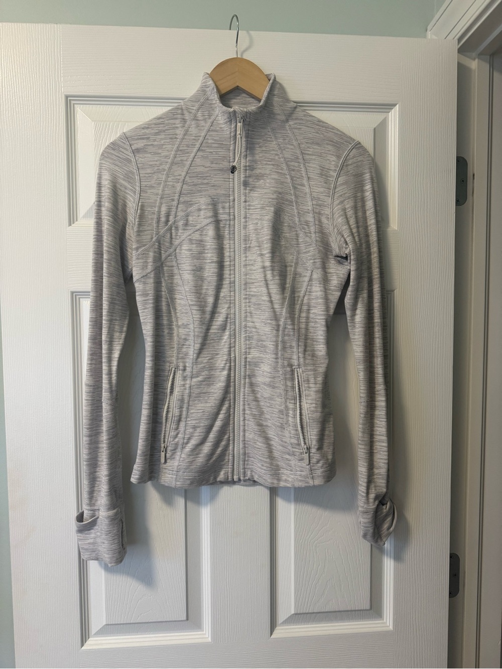 Lululemon Define Jacket Luon Wee Are From Space, Ice Grey Size 6